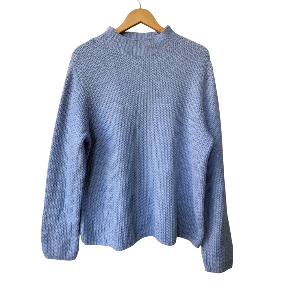 J.Crew Womens Roll Neck Fisherman Sweater Size L NWT Coastal Layering Preppy